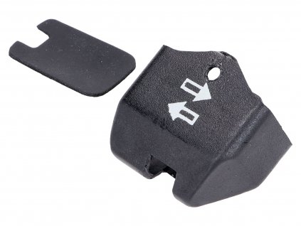 41679 - direction indicator switch cover cap (plastic) for Simson S50, Schwalbe, MZ ES, ETS, TS