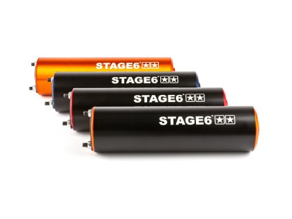 Koncovka výfuku Stage6 50 - 80cc na levou stranu černá