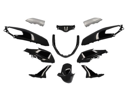 347679 1 sada plastu 11ks cerna leskla yamaha n max 125cc 2015 2020