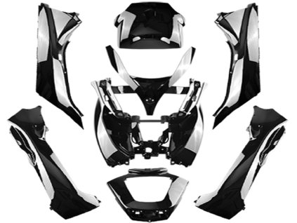 347685 1 sada plastu 8ks cerna leskla piaggio mp3 125 500 2008 2013