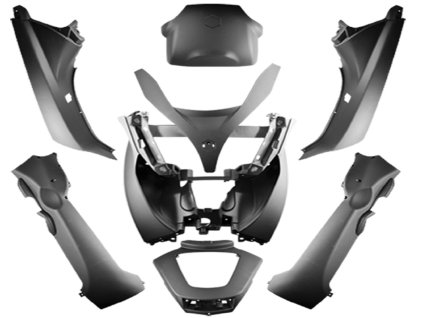 347697 1 sada plastu 8ks cerna matna piaggio mp3 125 500 2008 2013