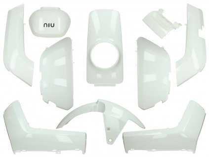 Sada plastů 10ks bílá lesklá, NIU-N1, NQi-Sport