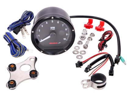 Otáčkoměr Koso Analog černá 10000rpm ?=85mm