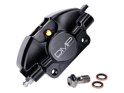 Brake caliper DMP CNC milled black for Piaggio Sprint, Primavera, ZIP, LX