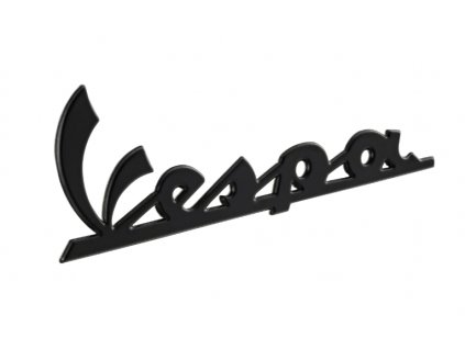 Nápis / znak "Vespa", černý, 100x35 mm, Vespa GTV 300 RST (2023-)