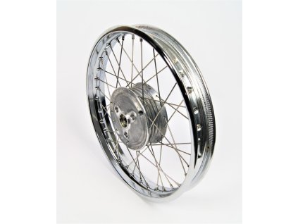 Kolo přední - zadní úpl. JAWA 50 - 05, 20, 21, 23 (paprsky nerez 3mm)