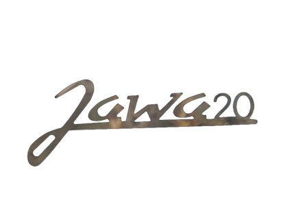 Nápis JAWA 20 l=180mm -nerez