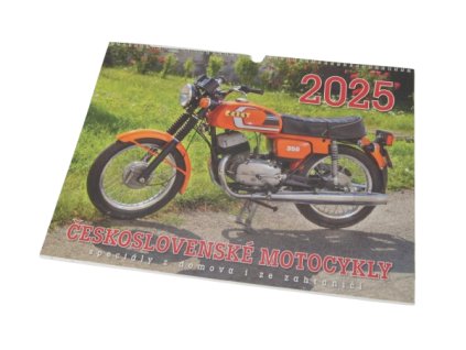 Nástěnný kalendář Československé motocykly 2025 (40x30cm)