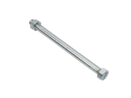 Osa zadní s maticí (17klíč) JAWA 50 - 05, 20, 21, 23 - zinek  *M