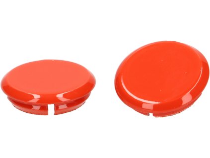 set of mirror hole covers Orange Impulsivo (A11) Moto Nostra for Vespa GTS 125 Keyless, Vespa GTS 300 HPE Keyless