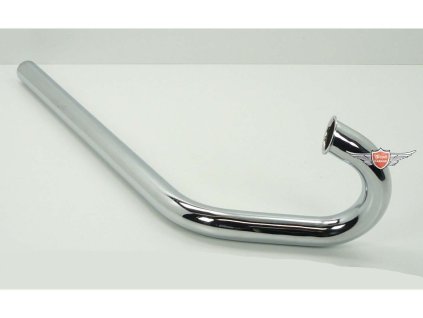 Exhaust manifold steel 28mm 520mm raised for Hercules K 50 RX, SB, DKW, KTM