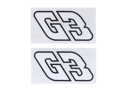 Sticker set MOGA Wide approx. 95mm High 56mm for Hercules Prima G3 moped