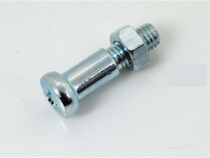 Screw steel shaft 6mm thread M5 length 10mm for Zündapp GTS, CS 50, CX C 50 Sport, KS Kreidler Florett, MF 2, MP, Hercules Prima Automatik, M, K MK Mobylette, Peugeot, Tomos, Garelli, Miele, DKW, NSU, KTM