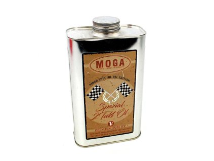 Engine oil MOGA 1 liter dimensions approx. 200mm high wide 115mm deep 60mm for moped mokick