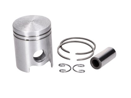Piston set 50cc 38.30mm with piston pin 12mm and piston rings for Dinamin, Sachs 50/4 LKH, Hercules 220, Miele, DKW, KTM, Göricke, Gritzner