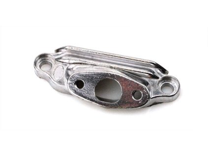 Silver aluminum intermediate flange for Sachs 50/AM A, B, 50/AMA X, 50/AMAL SF, 50/2MLC, 50/AMLC, 50/3 ML MLA NL, MLK AX