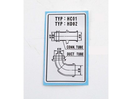 Inlet rubber dimensions: 30 x 54mm for Honda MT 5, 50, 8, 80, MB 80