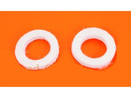 Felt disk white for Kreidler, Florett egg tank K 54/0M, Super 4 Moped Mokick