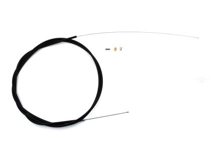 Throttle cable universal 1600mm open black for Kreidler Florett RMC K54/421, RM K54/42D, K 54/404, Zündapp GTS, KS, CS, CX, Hai, C 50, ZD, M Combinette, Flory, Hercules Prima, M, K, KX, MK, Puch Maxi, Monza, X, KTM, DKW, Rixe