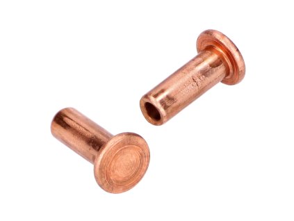 Tool compartment lock rivet set 2 pieces for Kreidler Florett RS, RM, RMC, LF, LH, egg tank