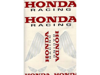 Sponsor Kit 310 x 220mm red black for moped