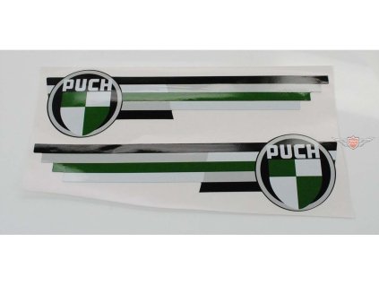 Sticker set 2 total length approx. 210mm high 55mm for Puch VZ 50 Mokick Dakota