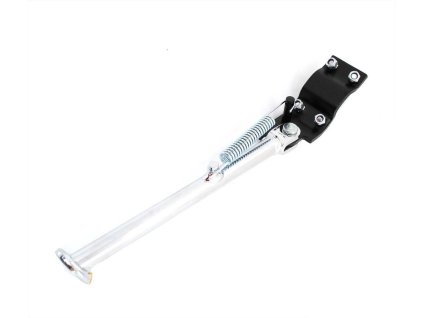 Side stand Presto chrome 280mm for Tomos A 3, Flexer, Quadra, Hercules Prima M, GT, GX, G3, Pronto, Presto, Zündapp ZD, ZR, ZB, ZA, ZX, ZL, ZS, ZE, 444 Automatic, Kreidler Florett, Flory