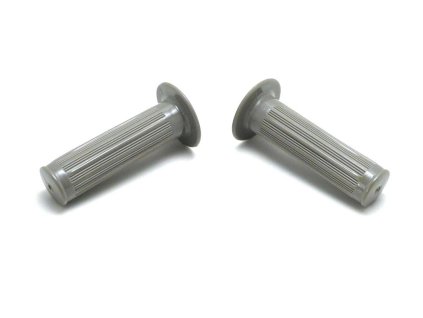 Grey plastic handle set for Zündapp M 50, 25 Bergsteiger, Kreidler Flory MF, Hercules M, 220, 221, 222, P 1, MP 2, 4, Prima Mofa, Moped