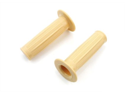 Handle set cream white 24mm 105mm for Zündapp M 50, 25 Bergsteiger, Kreidler Flory MF, Hercules M, 220, 221, 222, P 1, MP 2, 4, Prima, KTM, Rixe, DKW, NSU moped, moped