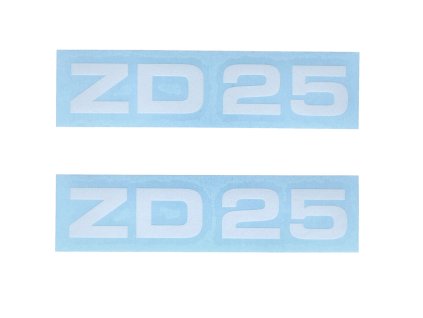 Sticker set MOGA 2 parts width approx. 95mm height 17mm for Zündapp ZD 25 moped