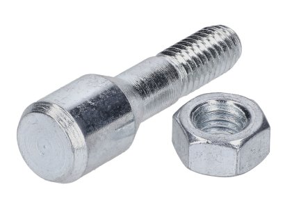 Chrome retaining bolt for Hercules, Miele, DKW, KTM, Rixe, Gritzner, Göricke, Hercules Supra 4 GP, MK 2, KX 5, Enduro