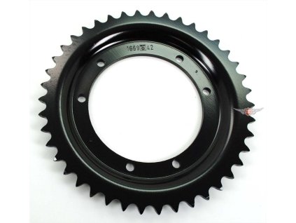 Sprocket Esjot steel 42 teeth black for Puch Maxi N, S, X 30, A, 40, Mini moped, SL, 2-speed automatic, moped, mokick, KTM, Hercules, Puch, Zündapp, Kreidler