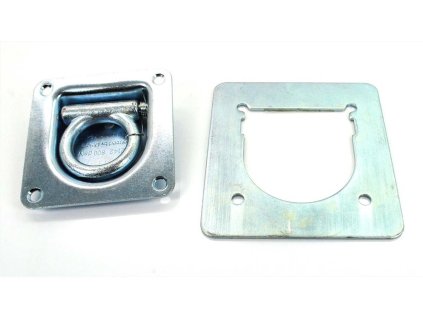 Lashing recess galvanized 105x105mm With counter plate 140x135mm for moped, moped, mokick, motorcycle