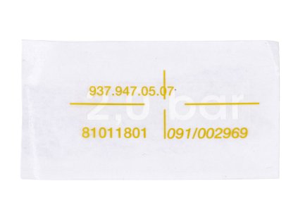 Sticker 2.0 bar black for Hercules, K 125 BW V1, V2