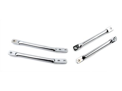 Set of 4 chrome mudguard struts for Zündapp GTS 50, C 50 Sport, KS Super WC