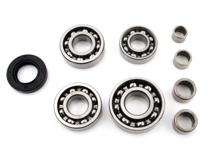 Bearing set 9-piece steel for Derbi Senda, Yamaha Mokick