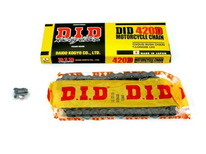 Chain DID 420 112 links Reinforced for Yamaha DT 50 MX, RD Honda MCX 80 S