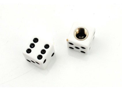 Valve caps white cubes for Zündapp, Simson, Kreidler, Puch, Hercules, KTM, DKW, Rixe, Peugeot, Mobylette, Garelli, Malagutti, moped, moped, mokick, scooter