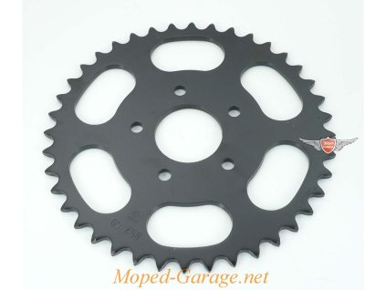 Sprocket Esjot steel 40 teeth black for Zündapp, ZB 22, ZD 10, 30, ZR 20, ZA 25,