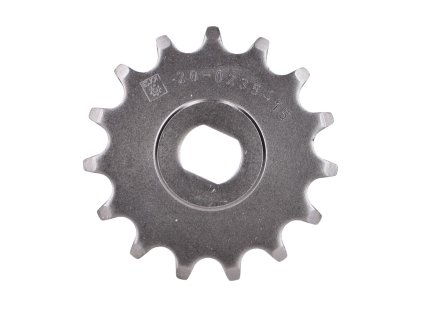 Pinion Esjot steel 15 teeth for Hercules Prima 1, 2, 3, 4, 5, 6, M MX SX, Hobby Rider 4 HR 2 with aluminum wheel, MF MP Optima P GT GX, Pronto, Presto, Supra D, GP, KTM Bora, Rixe, DKW Mofa Moped