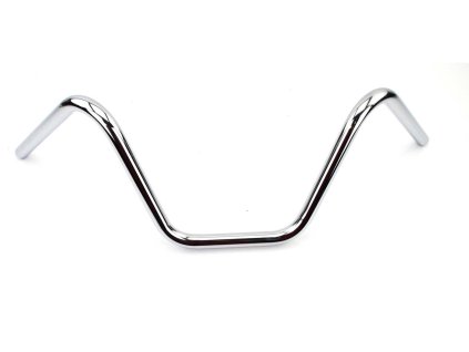 Handlebar chrome 240mm height 700mm width 180mm offset for Yamaha RX, FS 50, 80, Hercules Prima, M, MK, KX, Puch Monza, X, Maxi, MS, KTM, DKW, Rixe, Sachs, Simson S, Kreidler Florett, Flory, MF, MP, Zündapp CS, C, GTS, KS, Z