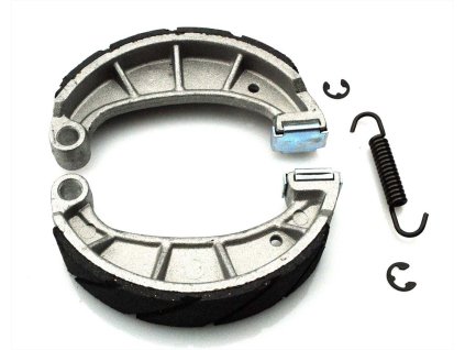 Brake pad set with spring and clips for Simson Schwalbe KR51/1, KR51/2, S50, S51, S70, S53, S83, SR4-2, SR4-3, SR4-4, SR50, SR80