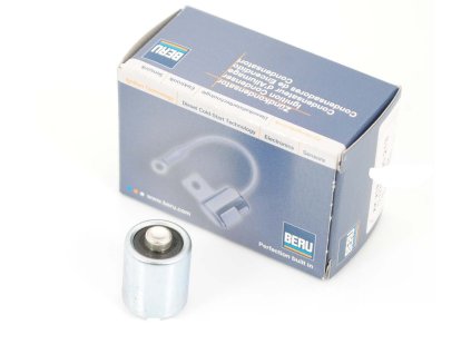 Capacitor Beru 18mm x 23mm solder contact for Automatic Moped, ZA, ZB, ZD, TS, ZR, CS, CX, Hai, GTS, C, Hercules MX, Prima, M, Kreidler Florett, Flory, MF, Puch Moped