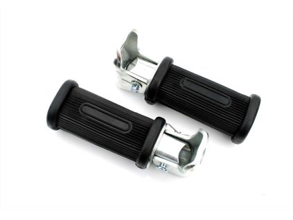 Footrests rear 120mm 41mm black for Kreidler Florett, Flory, Zündapp GTS, KS, C 50, CS, CX, ZD, Combinette, Hercules M, MK, K, KX, Prima, Puch Monza, M Jet, Racing, Simson, DKW, KTM, Rixe, Sachs, BMW, Moped, Mokick, KKR, Motorcycle