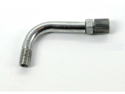 Throttle cable pipe bend 90 degrees with adjusting screw M6 60mm for Zündapp Bergsteiger, Hercules Prima M, Kreidler Flory, Florett, MF, MP, DKW, KTM, Rixe, Miele, Puch Maxi, GTS, C, ZD, ZR, ZA, CS, CX, Hai