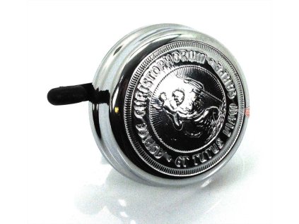 Bell high-gloss chrome-plated 60mm Christopherus pattern for Hercules, Zündapp, Kreidler, Puch, Miele, KTM, DKW, Rixe, NSU