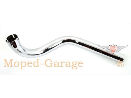 Exhaust manifold 28mm 330mm chrome for Kreidler, Florett, Flory, moped, moped, mokick