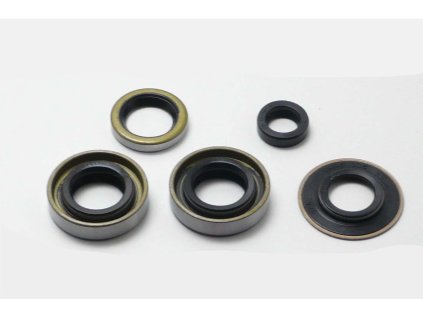 Oil seal set 5-piece black for Hercules, KTM, Miele, DKW, Göricke, Gritzner, Sachs 50/LF H, LF S, KF BKF EKF, MLF B, LK MLKA X