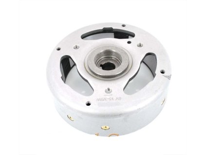 Pole wheel 6V 15-3/5W counter-clockwise 12x14.5mm for Kreidler Florett, Flory, MF, Zündapp Bergsteiger, CS, CX, GTS, C 50 Sport, Super, KS, ZD, ZL, ZR, Puch Maxi 2 Gang, Monza, KTM, DKW Mofa, Moped, Mokick, KKR