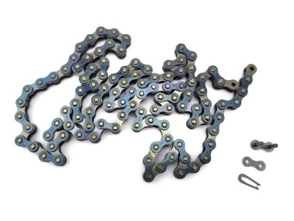 Chain steel 1/2 x 3/16 108 links for Hercules Prima 2S, 3S, 4N, 4S, 5S, MX 1, Zündapp ZD, ZL, ZS, Garelli Bonanza, MK 3, G Kreidler Florett, Flory, MF, MP, Puch Monza 4, S, SL, C